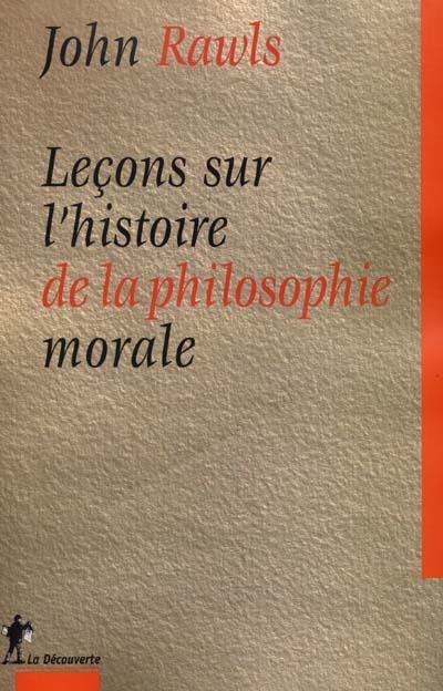 Leçons sur l'histoire de la philosophie morale - 