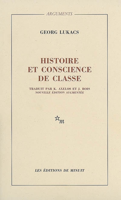 Histoire et conscience de classe - 