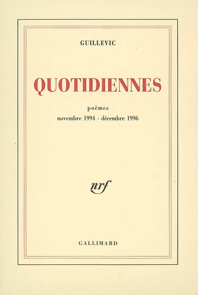 Quotidiennes - 