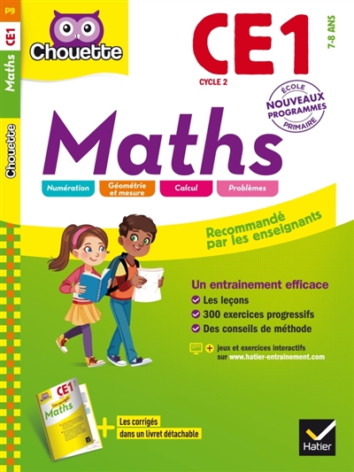 Maths CE1 cycle 2, 7-8 ans - 