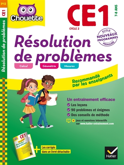 Résolution de problèmes CE1 cycle 2, 7-8 ans - 