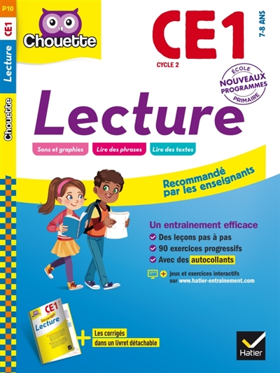 Lecture CE1 cycle 2, 7-8 ans - 