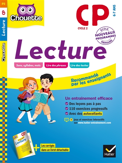 Lecture CP cycle 4, 6-7 ans - 