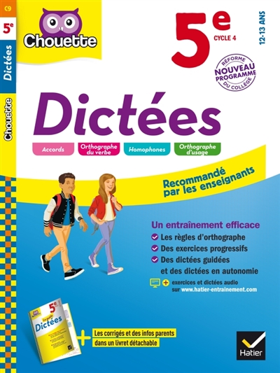 Dictées 5e cycle 4, 12-13 ans - 