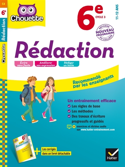 Rédaction 6e cycle 3, 11-12 ans - 