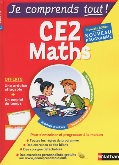 Je comprends tout ! Maths CE2, 8-9 ans - 