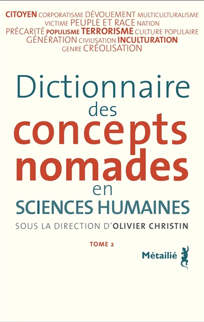 Dictionnaire des concepts nomades en sciences humaines - 