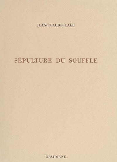 Sépulture du souffle - 