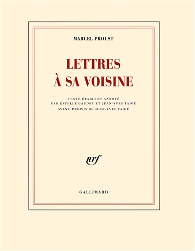 Lettres à sa voisine - 