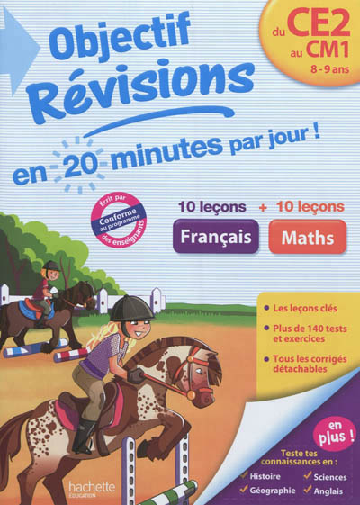 Français-maths, du CE2 au CM1, 8-9 ans - 