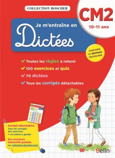 Je m'entraîne en dictées, CM2 10-11 ans - 