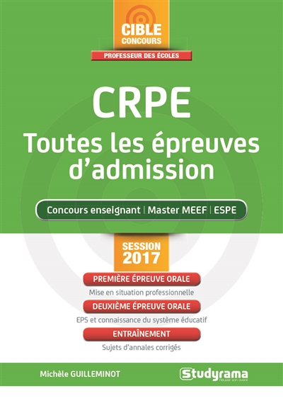 CRPE, toutes les épreuves d'admission - 