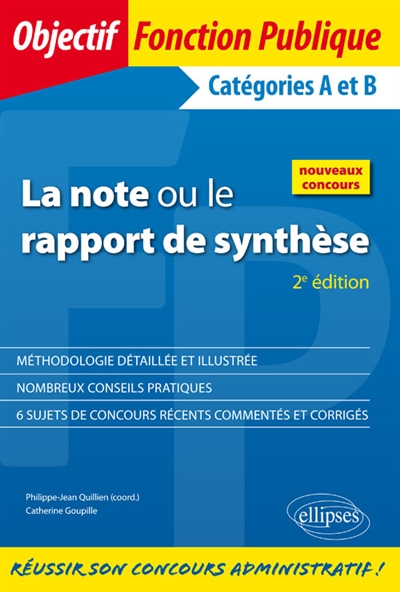 La note ou le rapport de synthèse - 