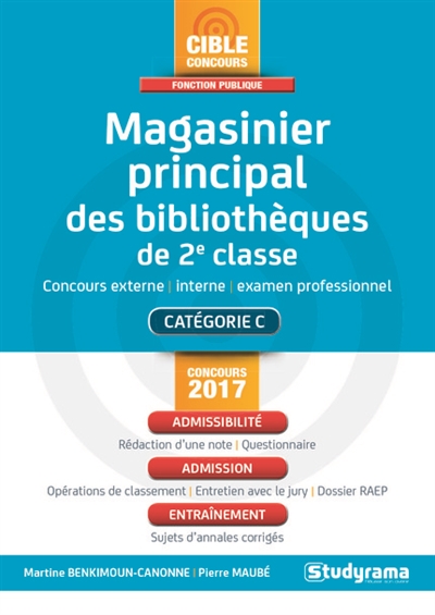 Magasinier principal des bibliothèques de 2e classe - 