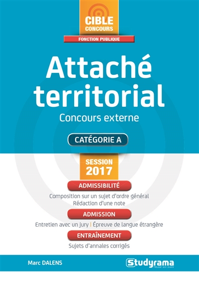 Attaché territorial, concours externe - 