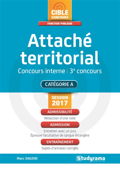 Attaché territorial, concours interne, 3e concours - 