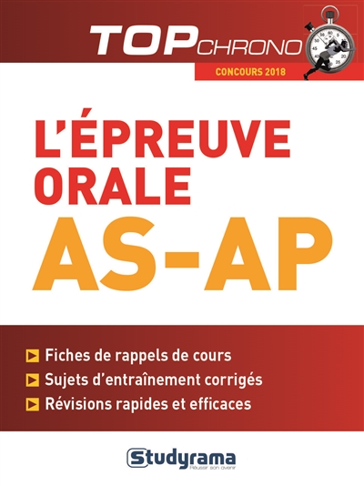 L'épreuve orale AS-AP - 