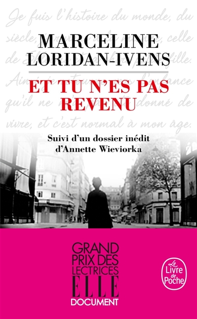 Et tu n'es pas revenu - 