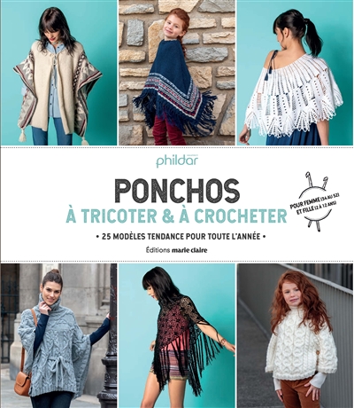 Ponchos à tricoter & à crocheter - 