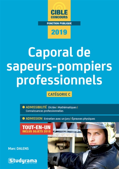 Caporal de sapeurs-pompiers professionnels, catégorie C - 