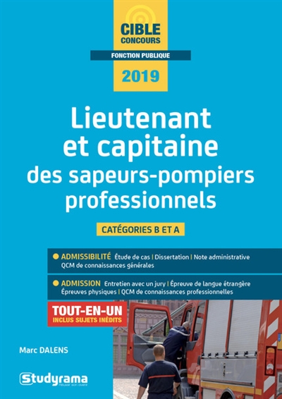 Lieutenant et capitaine des sapeurs-pompiers professionnels - 