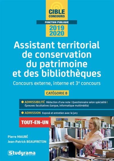 Assistant territorial de conservation du patrimoine et des bibliothèques - 