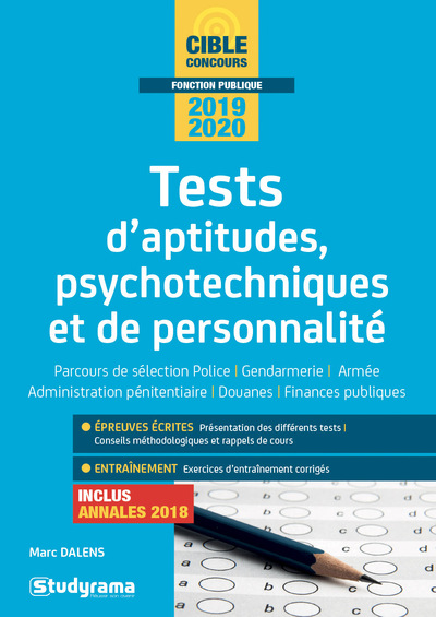 Tests d'aptitudes, psychotechniques et de personnalité - 