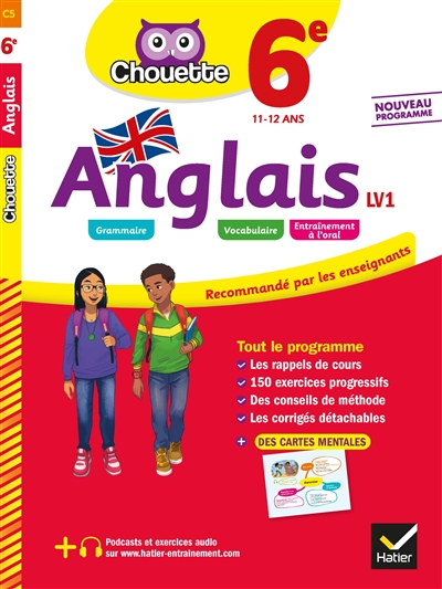 Anglais LV1 6e, 11-12 ans - 