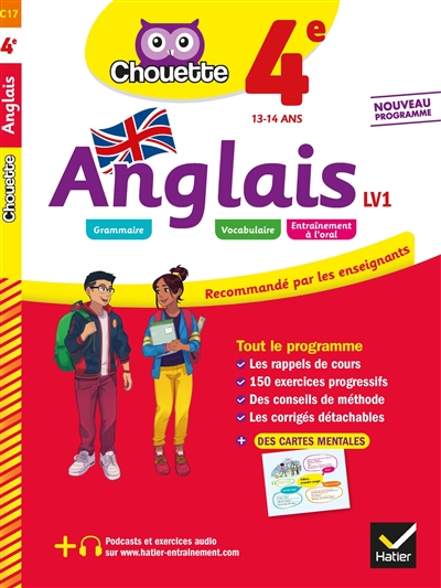 Anglais 4e LV1, 13-14 ans - 