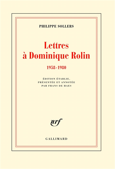 Lettres à Dominique Rolin - 