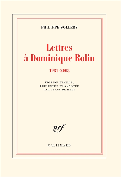 Lettres à Dominique Rolin - 