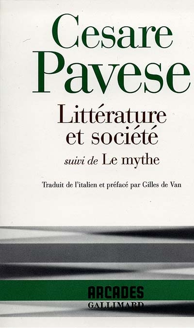 Littérature et société - suivi de Le mythe - 