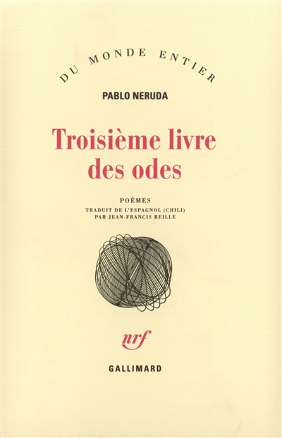 Troisième livre des odes - 