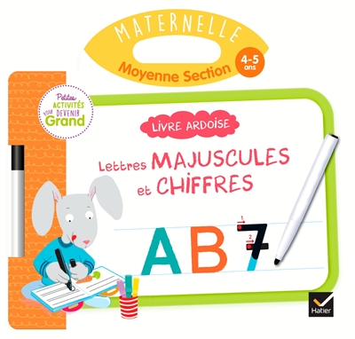 Lettres majuscules et chiffres, maternelle, moyenne section, 4-5 ans - 