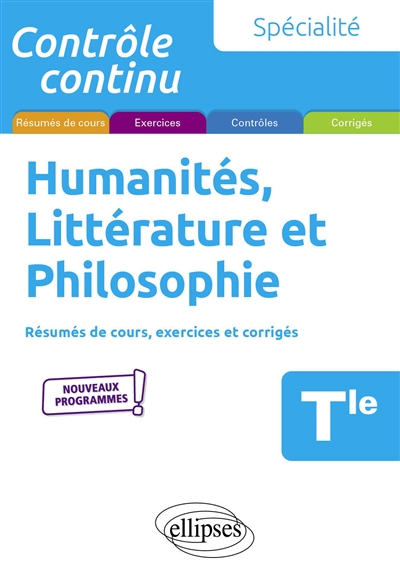 Humanités, littérature et philosophie spécialité terminale - 