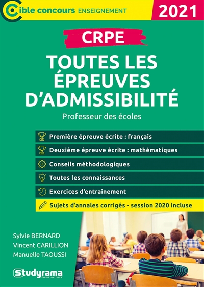 CRPE, toutes les épreuves d'admissibilité - 