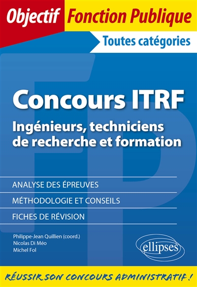 Concours ITRF (ingénieurs, techniciens de recherche et formation) - 