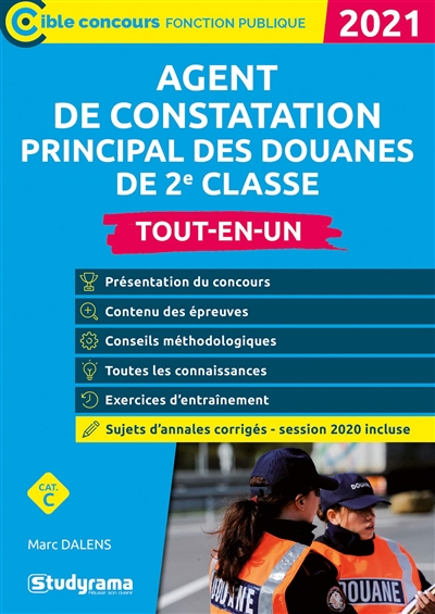 Agent de constatation principale des douanes de 2e classe - 