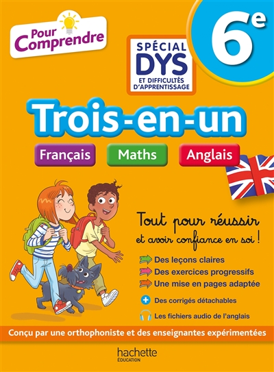 Trois-en-un français, maths, anglais - 