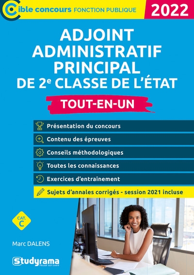 Adjoint administratif principal de 2e classe de l'Etat - 