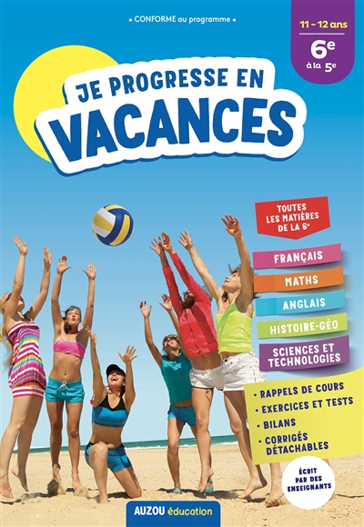 Je progresse en vacances - 