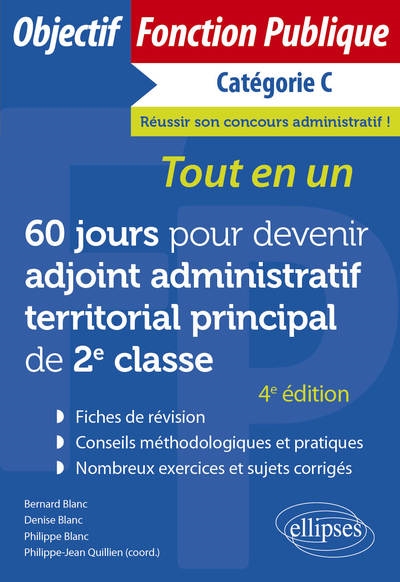 60 jours pour devenir adjoint administratif territorial principal de 2e…