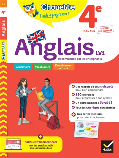 Anglais 4e LV1, 13-14 ans - 