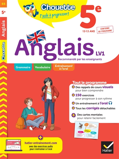 Anglais 5e LV1, 12-13 ans - 