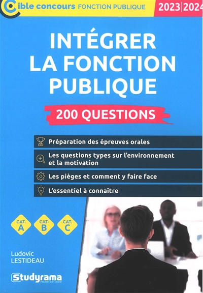 Intégrer la fonction publique 2023-2024 - 