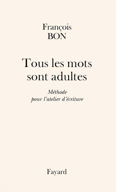 Tous les mots sont adultes - 