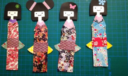 Accédez à l'animation : Atelier marque-page en poupées Kokeshi