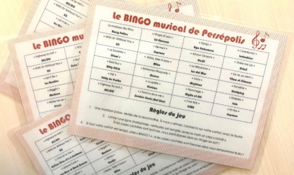 Accédez à l'événement: Le bingo musical de Persépolis